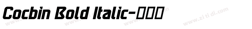 Cocbin Bold Italic字体转换 Cocbin Bold Italic字体转换